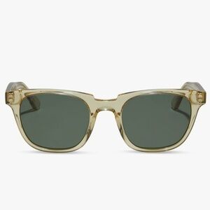 Diff Eyewear Colton Stylish Transparent Sunglasses with Dark Lenses